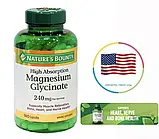 Nature's Bounty Magnesium Glycinate 240 мг, 180 капсул - вітаміни для м’язів, серця, кісток і нервів., фото 2