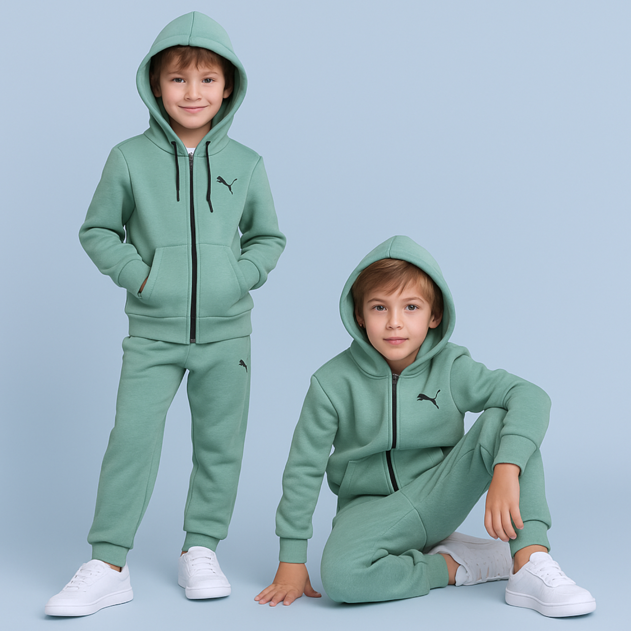 Теплий Костюм на флісі для хлопчика 98-122 см 003652 Туреччина Бірюза