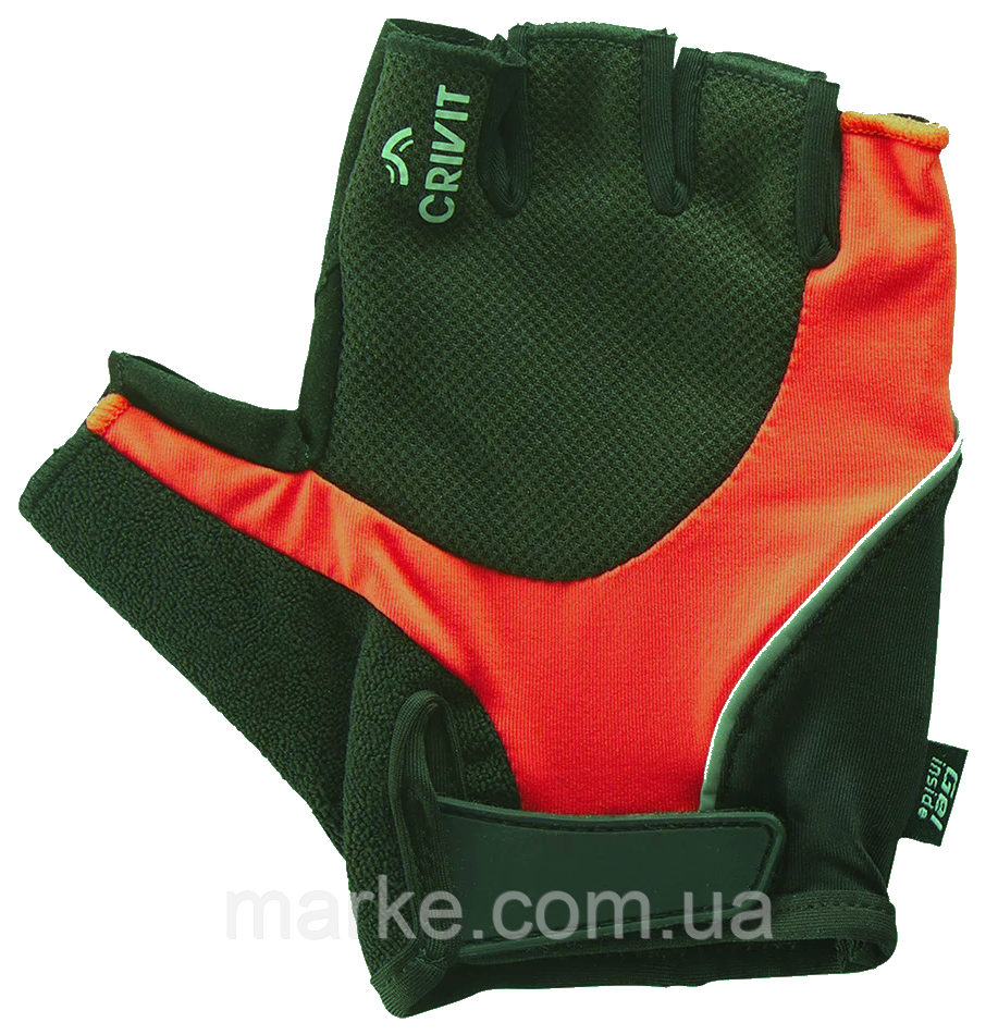 Жіночі рукавички для спорту, велорукавички з гелевими вставками Crivit