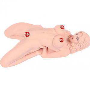 Мастурбатор лялька два отвори та вібрація Kokos Veronia