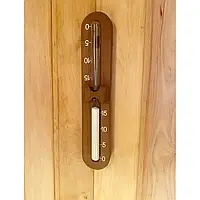 Годинник пісочний Tesli в оправі з термодерева до 80град.