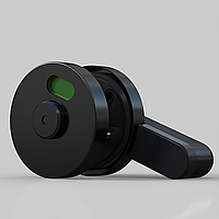 Засувка Е-10В Black з індикатором зайнятості для туалетних кабін