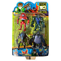 Дитячий набір колекційних фігурок G01990/0805-1 4 шт., що світяться BEN10 5 серії в коробці (NI)