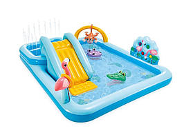 Дитячий надувний басейн "Jungle" з гіркою та фонтанчиком Intex 57161