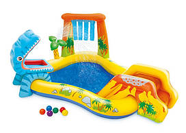 Дитячий надувний басейн "Volcano" з гіркою, душем та фонтанчиком Intex 57444