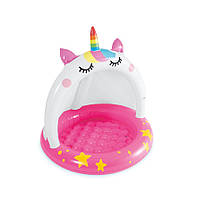 Дитячий надувний басейн з накриттям "Unicorn" Intex 58438