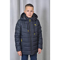 Куртка детская для мальчика демисезонная синяя Pleses, размеры 128-164