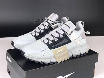 Чоловічі термо кросівки Reebok Zig Kinetica Edge Grey Black Сірі Рібок Зіг Кінетика Едж водонепроникний текстиль еврозима