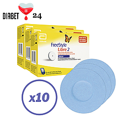 Сенсор Freestyle Libre 2 (ФріСтайл Лібре) 10 уп. і 10 кольорових тейпів у комплекті