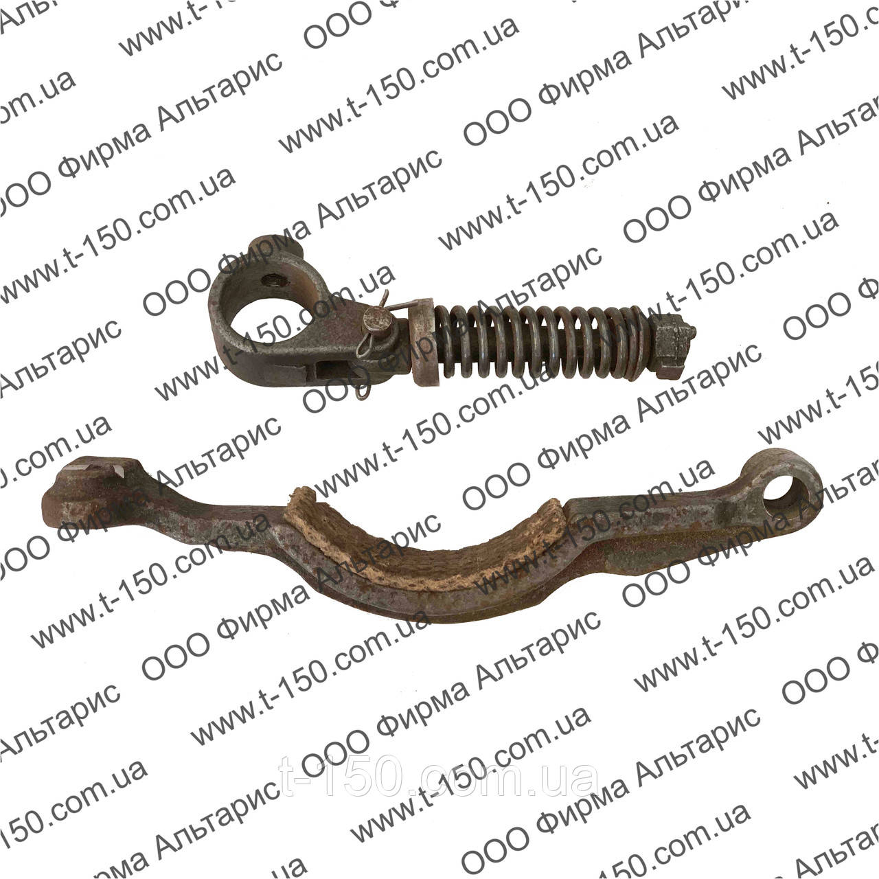 Колодка гальмівка Т-150, у зборі із сережкою, 150.21.028, фото 1