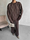 Жіночий в'язаний костюм, фото 3