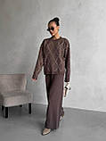 Жіночий в'язаний костюм, фото 8