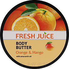 Крем-олія для тіла з олією амаранту "Апельсин і манго" Fresh Juice Orange & Mango 225 мл