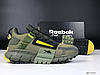 Чоловічі термо кросівки Reebok Zig Kinetica Edge Khaki Хакі Рібок Зіг Кінетика Едж водонепроникний текстиль еврозима, фото 5