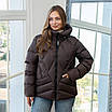 Жіноча куртка зимова 48,50,52 бежевий, фото 6