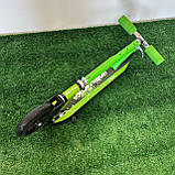 Самокат міський двоколісний для дітей від 8 років з ножним гальмом ITRIKE SR 2-005-GRB Зелений, фото 6