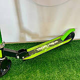 Самокат міський двоколісний для дітей від 8 років з ножним гальмом ITRIKE SR 2-005-GRB Зелений, фото 7