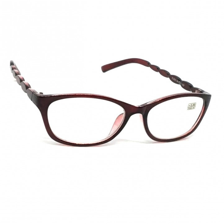 Жіночі окуляри з білою лінзою 531 червона