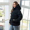 Куртка жіноча зимова 46-48, 50-52  чорний, фото 5