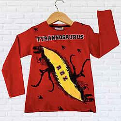 Турецький демісезонний джемпер для хлопчика "Два Тиранозавра" Розміри: 1-2, 3-4, 5-6, 7-8 років (38272-3)