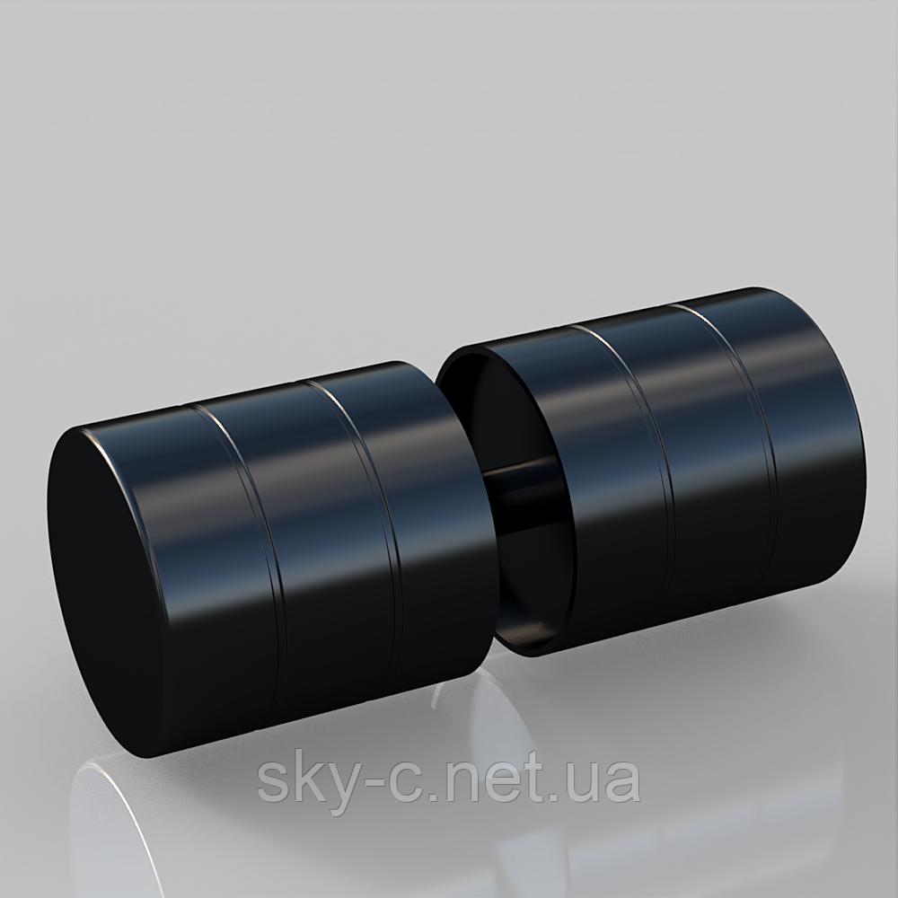 Ручка накладна E-036 Black із нержавіючої сталі WC