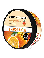 Цукровий скраб для тіла Fresh Juice Orange & Mango апельсин і манго 225 мл