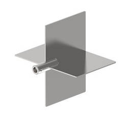 Перехресна лопатка 148x98 мм, н/ж. сталь, запасна частина рівнемірів ELF