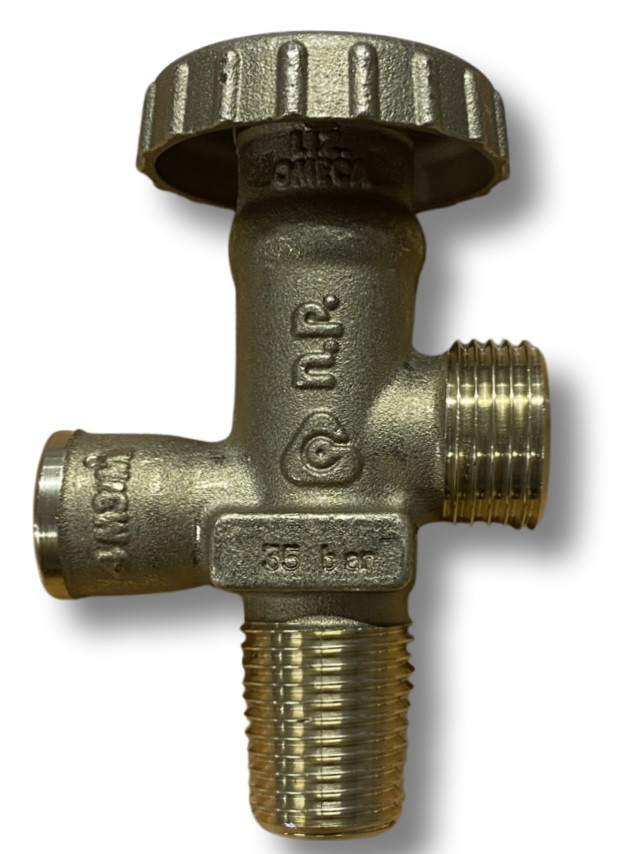 Вентиль до  балона газового з клапаном W19.8 x W21.8 LH (Cavagna/Італія) для польских балонів, фото 1