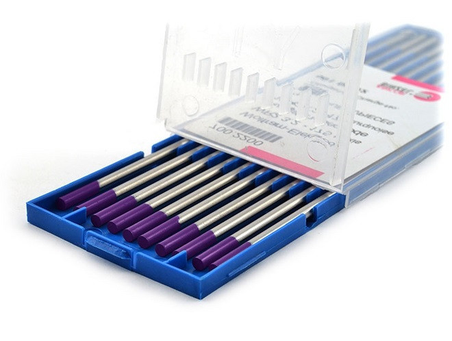 Вольфрамовий електрод Тип E3® Ø2,4/175 (фіолетовий, зі сумішу оксидів) універсальний ABICOR BINZEL, фото 1