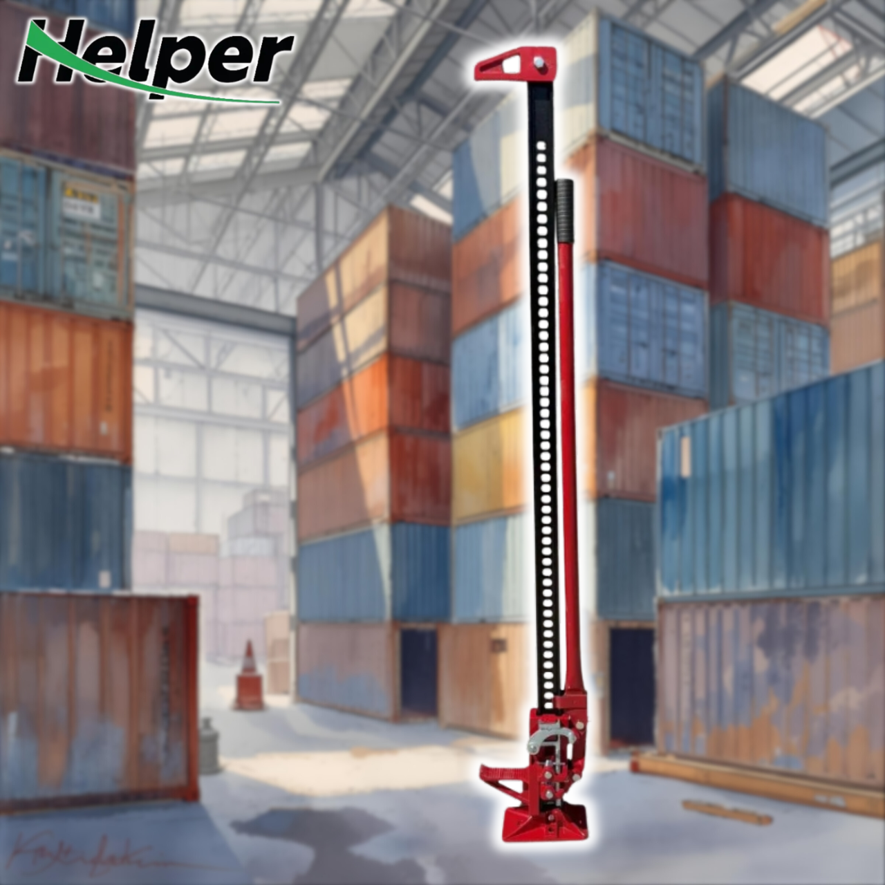 Домкрат рейковий сталевий Helper HP60 60" 3 тонн