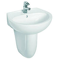 M1115000U IDOL Раковина 50 см, з 1 отв.під зміш, з переливом, білий глянець (1 сорт)