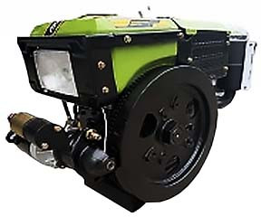 Дизельний двигун JD green (10 к.с./ 7,35 кВт) ДД190ВЕ-Б