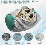 Захисний мішок на блискавці для прання кросівок у пральній машині Lavaggo колір сірий, фото 3