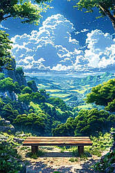 Алмазна живопис My Art Краєвид в серці гір з голограмових страз (MRT-TNG1773) 40 х 60 см (На підрамнику)