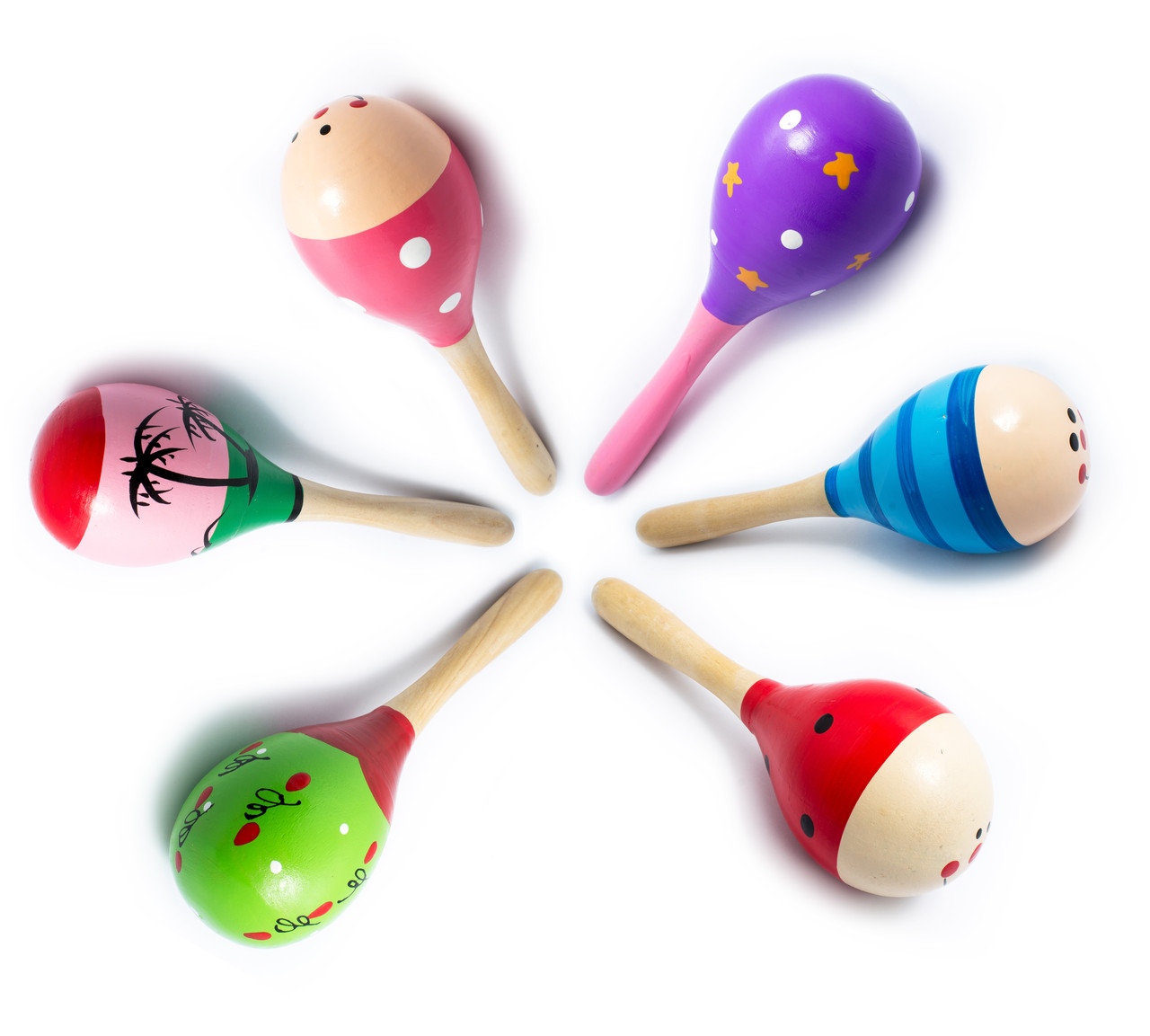 Дитячі дерев'яні маракаси великі