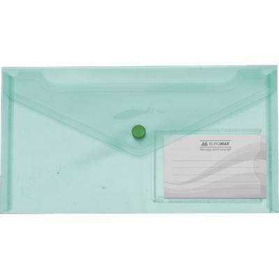 Папка - конверт Buromax DL (240x130мм) TRAVEL, green (BM.3938-04), фото 1