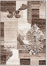 Килимова доріжка ширина 0,80м "Бежевий вензель" Cappuccino 16009/12, фото 4