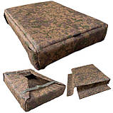 Антитепловізорний чохол на Starlink. Маскувальний чохол для Старлінк. Осінь (коричневий), фото 2