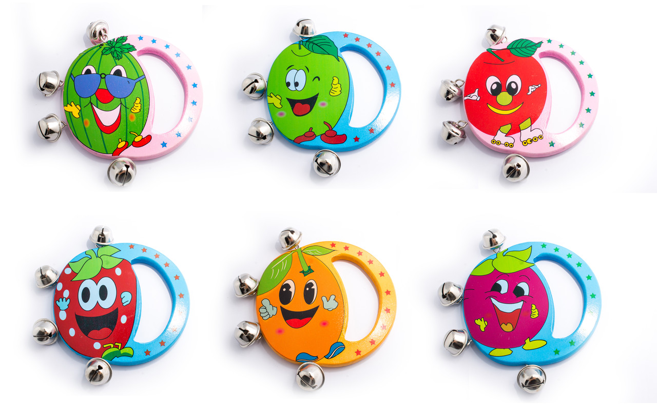 Дитячі дерев'яні іграшки брязкальця