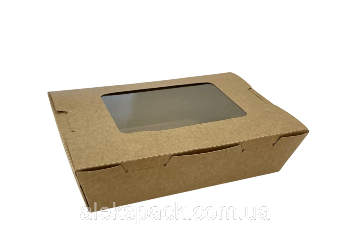 Ланч-бокс з вікном 500 мл 150*95*35 мм 50/450 ящ, фото 1