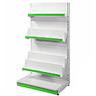 Стелаж для книг, газет, журналів 1600*750 мм, приставний стелаж торговий, стелаж для книжок в магазин, торговий книжковий стелаж, фото 5