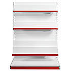 Стелаж для книг, газет, журналів 1600*1200 мм, приставний стелаж торговий, стелаж для книжок в магазин, торговий книжковий стелаж, фото 4