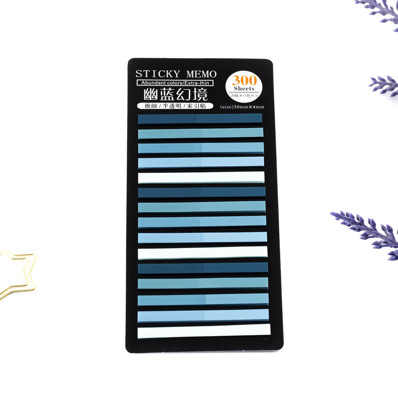 Стікери-закладки для нотаток 5 кольорів 300 шт STN009, фото 1