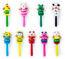 Дитячі дерев'яні бубонці