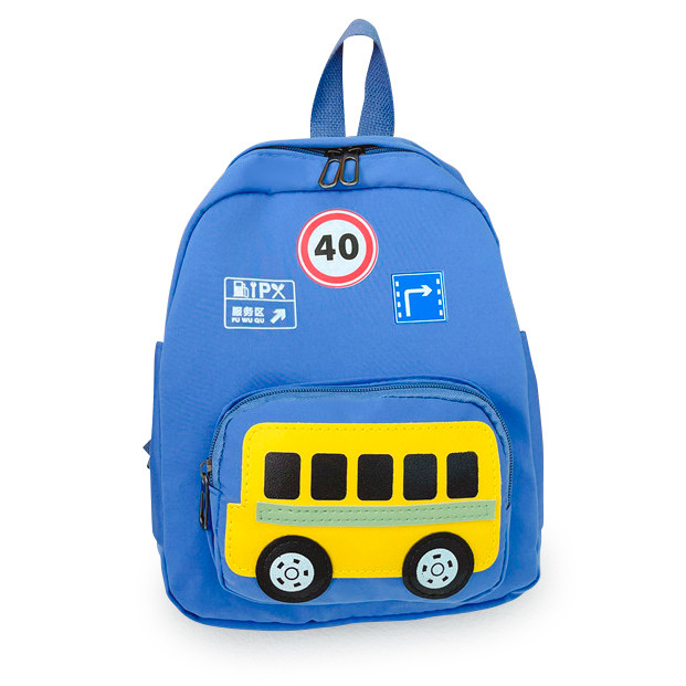 Дитячий рюкзак Evo-Kids Small Bus Blue (арт. 2418-7 Blue Bus)