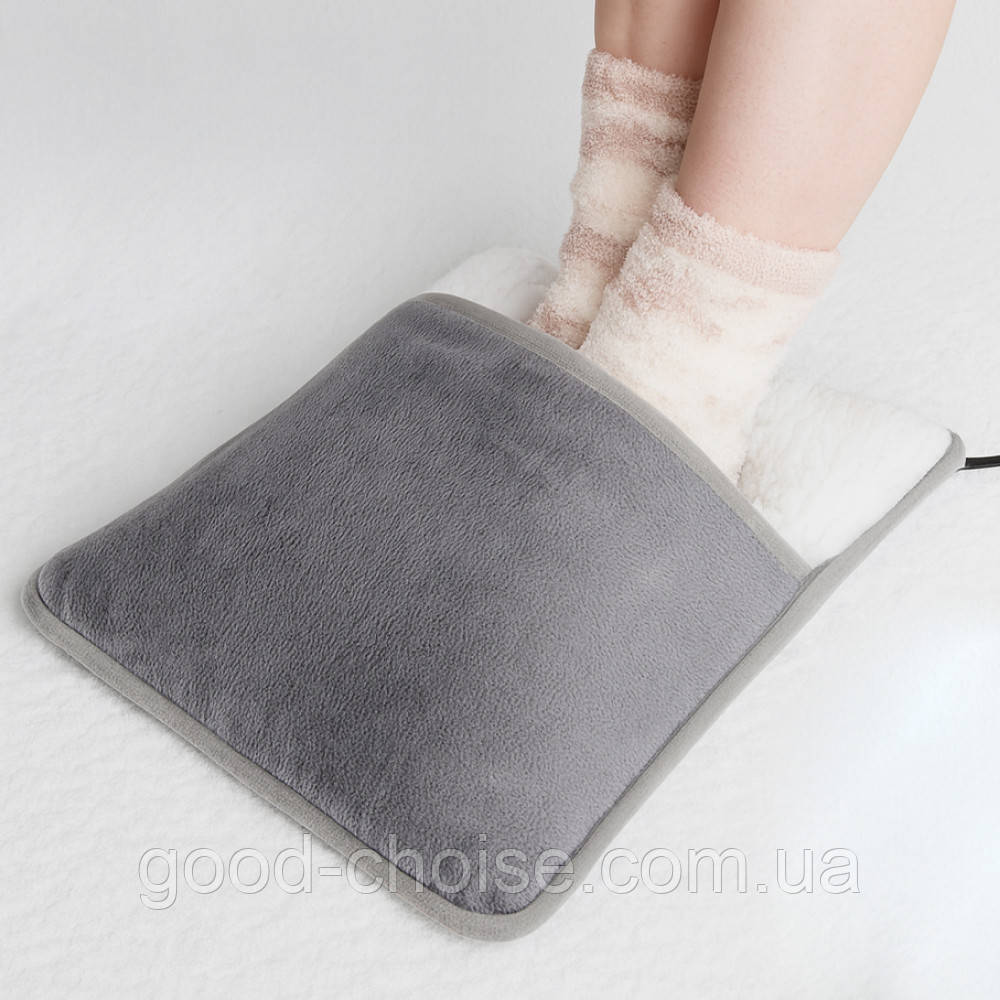 Електрична грілка для ніг до 60°, USB, 30х30см, Foot warmer / Електрогрілка для ніг / Килимок з підігрівом, фото 1