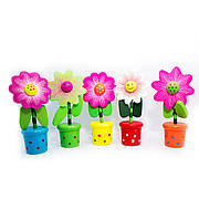 Дитячі дерев'яні іграшки квіти