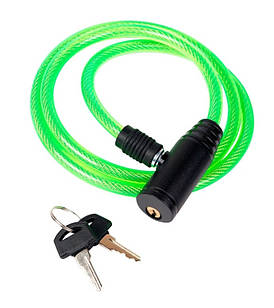 Замок велосипедний (Ø троса-6мм, L троса-550мм, 2 ключі)