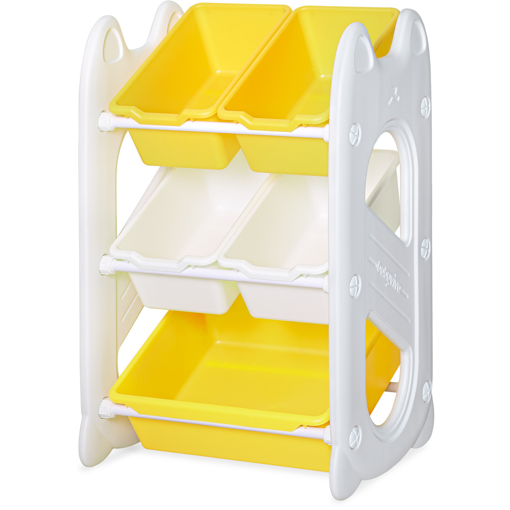 Стелаж Mealux Coral Mini Yellow (арт. KD-E021 Yellow)