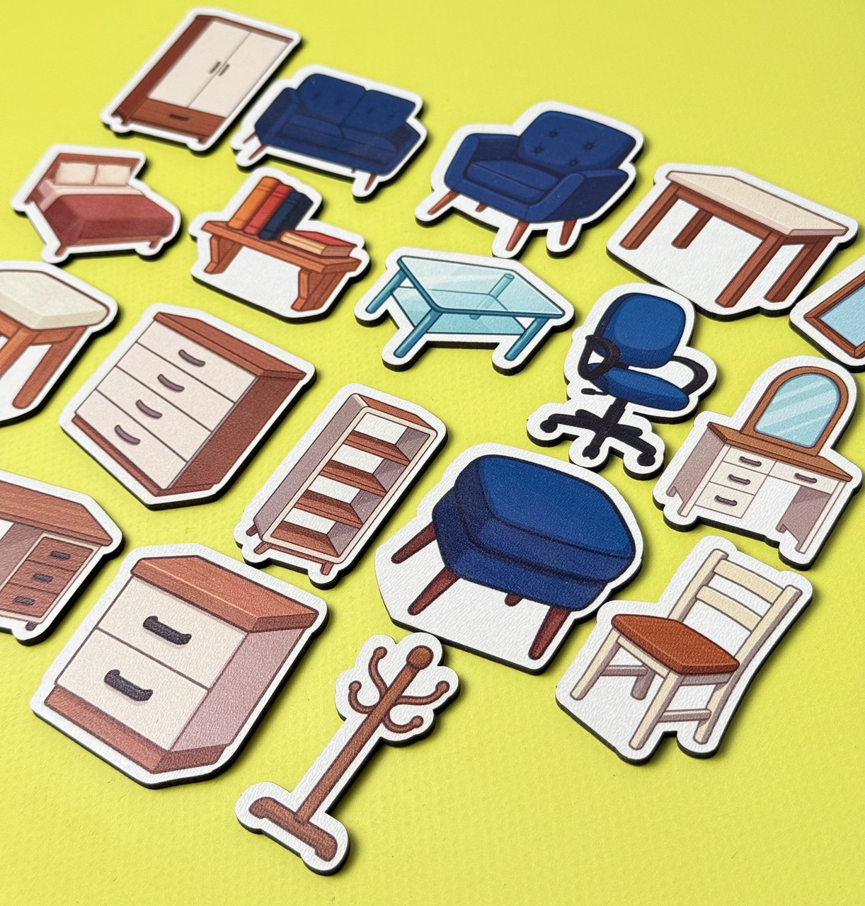 Меблі. Набір деревʼяних фігурок, фото 1